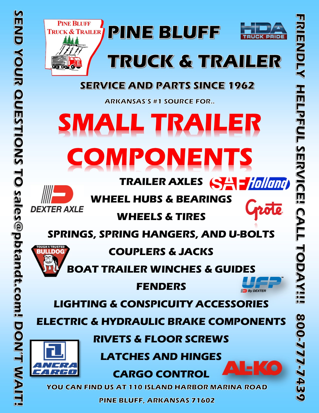 Small Trailer Components